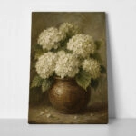 Πίνακας σε Καμβά VINTAGE DARK ACADEMIA FLOWER VASE 22