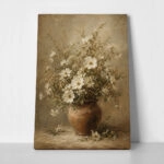 Πίνακας σε Καμβά VINTAGE DARK ACADEMIA FLOWER VASE 24