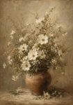 Πίνακας σε Καμβά VINTAGE DARK ACADEMIA FLOWER VASE 24