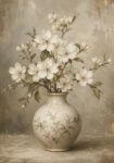 Πίνακας σε Καμβά VINTAGE DARK ACADEMIA FLOWER VASE 2