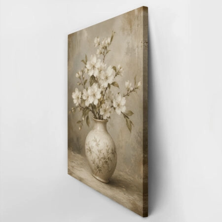 Πίνακας σε Καμβά VINTAGE DARK ACADEMIA FLOWER VASE 2 - Vintage Sticky 2