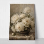 Πίνακας σε Καμβά VINTAGE DARK ACADEMIA FLOWER VASE 3
