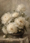 Πίνακας σε Καμβά VINTAGE DARK ACADEMIA FLOWER VASE 3
