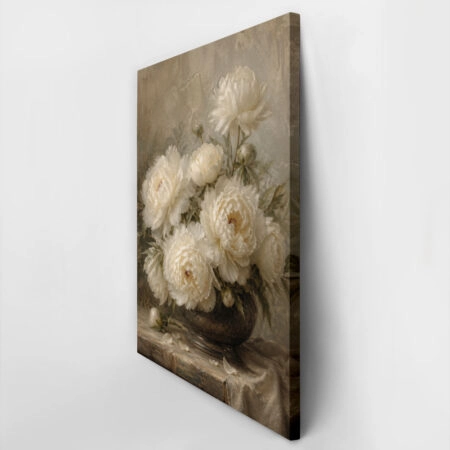 Πίνακας σε Καμβά VINTAGE DARK ACADEMIA FLOWER VASE 3 - Vintage Sticky 2