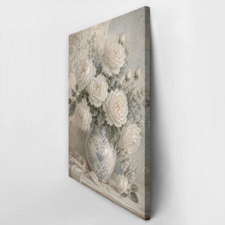 Πίνακας σε Καμβά VINTAGE DARK ACADEMIA FLOWER VASE 5 - Vintage Sticky 2