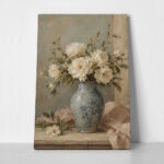 Πίνακας σε Καμβά VINTAGE DARK ACADEMIA FLOWER VASE 6