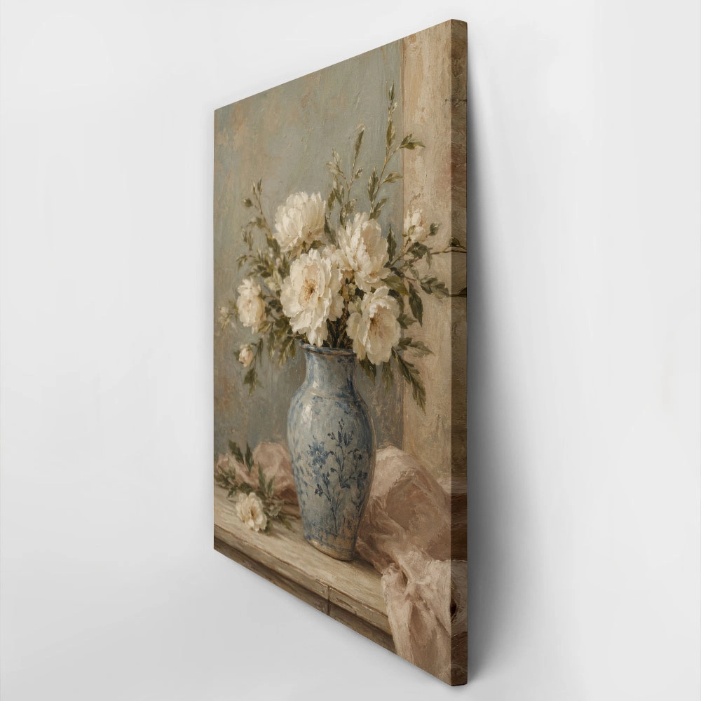 Πίνακας σε Καμβά VINTAGE DARK ACADEMIA FLOWER VASE 6