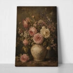 Πίνακας σε Καμβά VINTAGE DARK ACADEMIA FLOWER VASE 7