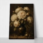 Πίνακας σε Καμβά VINTAGE DARK ACADEMIA FLOWER VASE 9