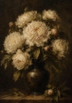 Πίνακας σε Καμβά VINTAGE DARK ACADEMIA FLOWER VASE 9