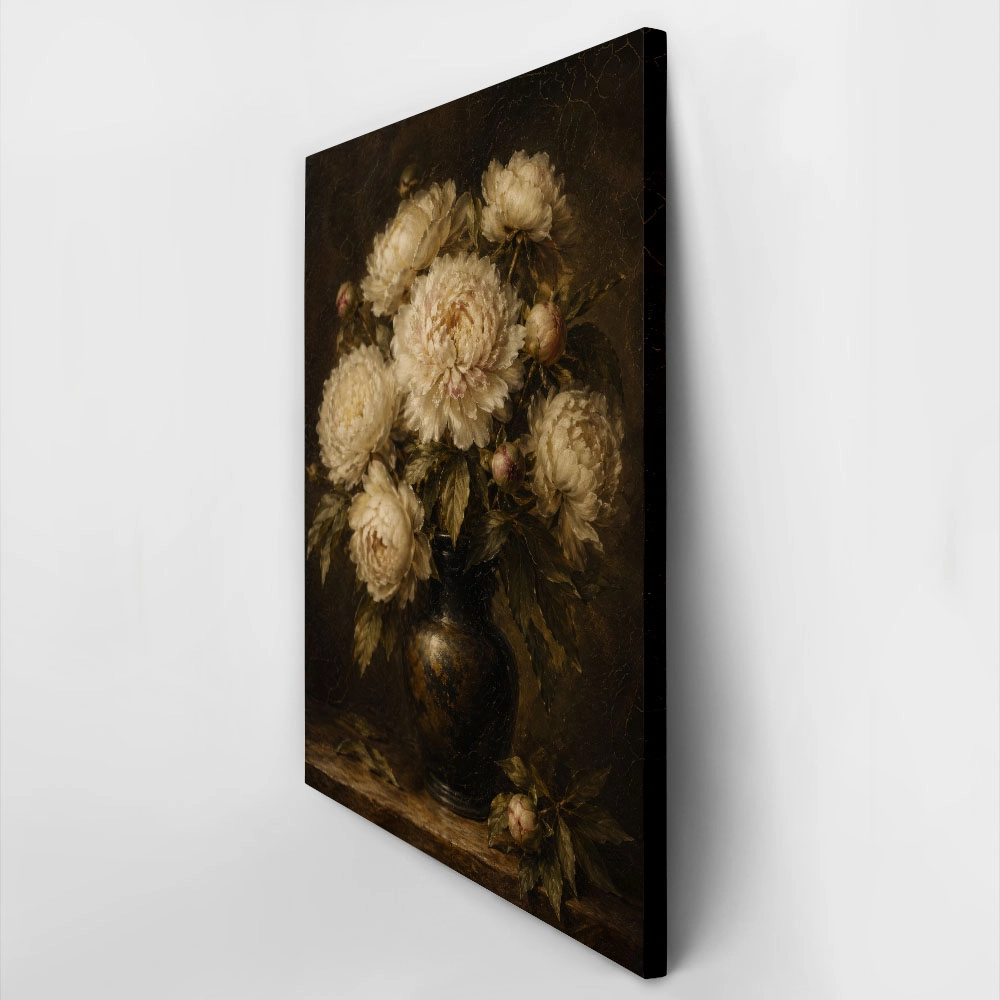 Πίνακας σε Καμβά VINTAGE DARK ACADEMIA FLOWER VASE 9