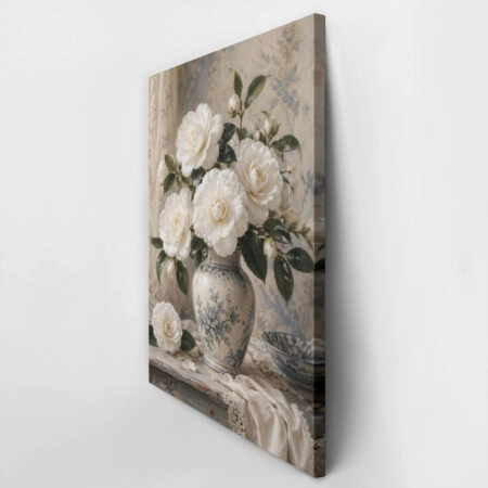Πίνακας σε Καμβά VINTAGE DARK ACADEMIA FLOWER VASE - Vintage Sticky 2
