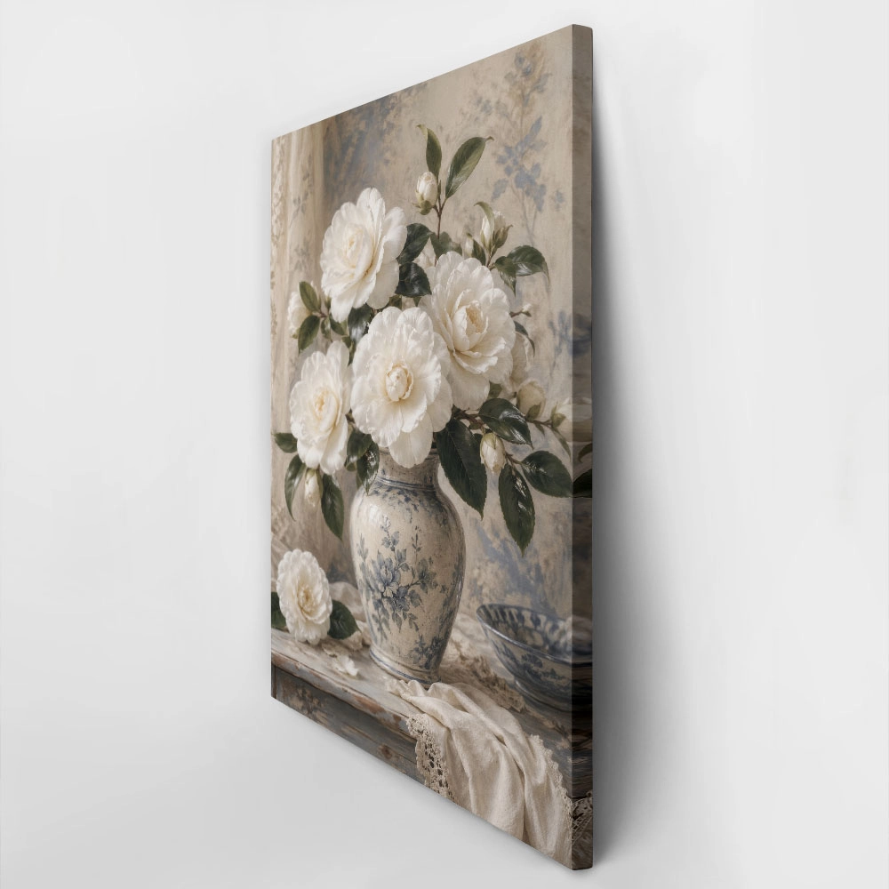 Πίνακας σε Καμβά VINTAGE DARK ACADEMIA FLOWER VASE