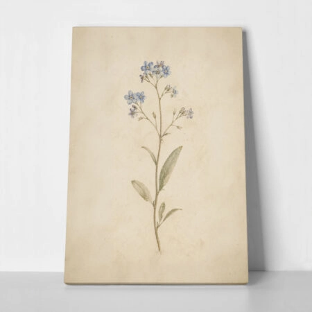 Πίνακας σε Καμβά VINTAGE DARK ACADEMIA FLOWERS 3 - Vintage