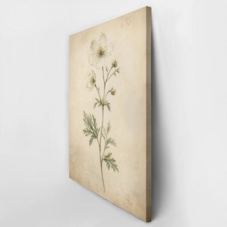 Πίνακας σε Καμβά VINTAGE DARK ACADEMIA FLOWERS 4 - Vintage Sticky 2