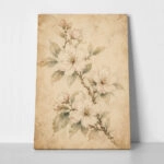 Πίνακας σε Καμβά VINTAGE DARK ACADEMIA FLOWERS 5