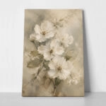 Πίνακας σε Καμβά VINTAGE DARK ACADEMIA FLOWERS