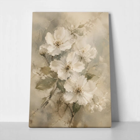 Πίνακας σε Καμβά VINTAGE DARK ACADEMIA FLOWERS - Vintage