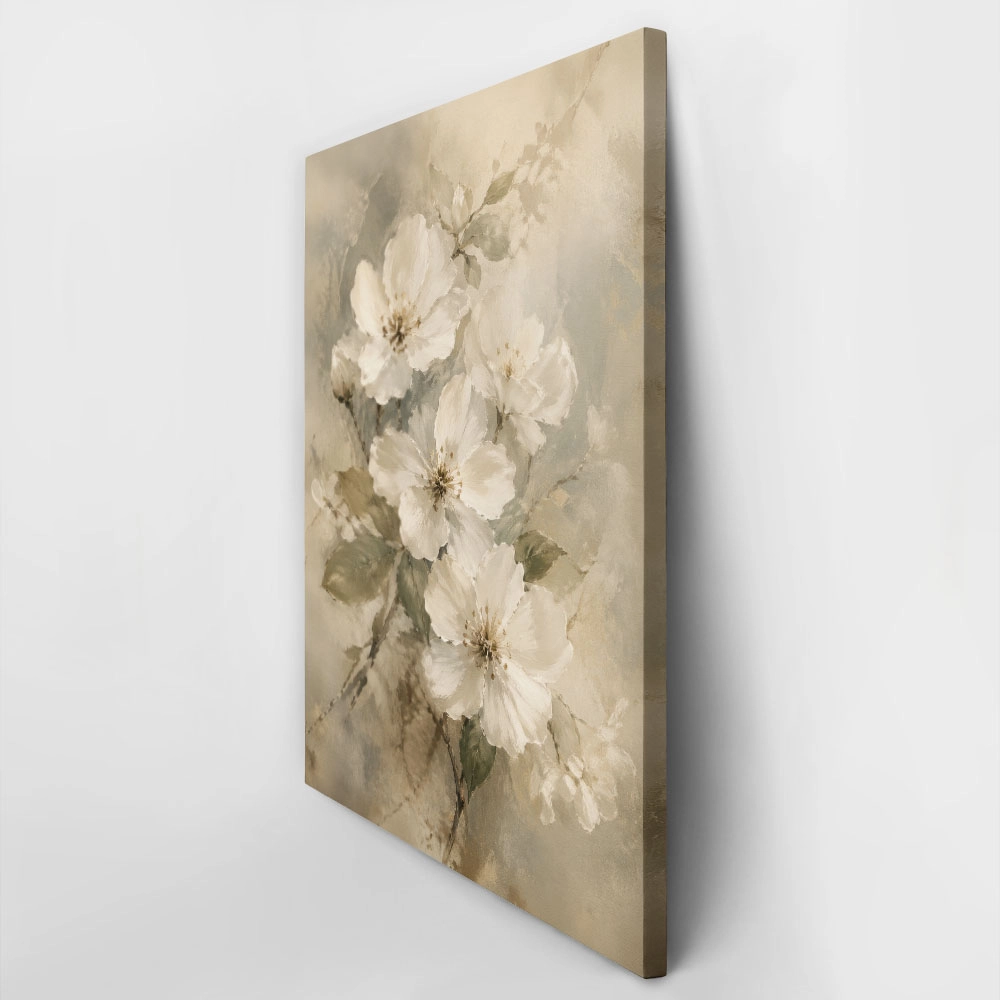 Πίνακας σε Καμβά VINTAGE DARK ACADEMIA FLOWERS