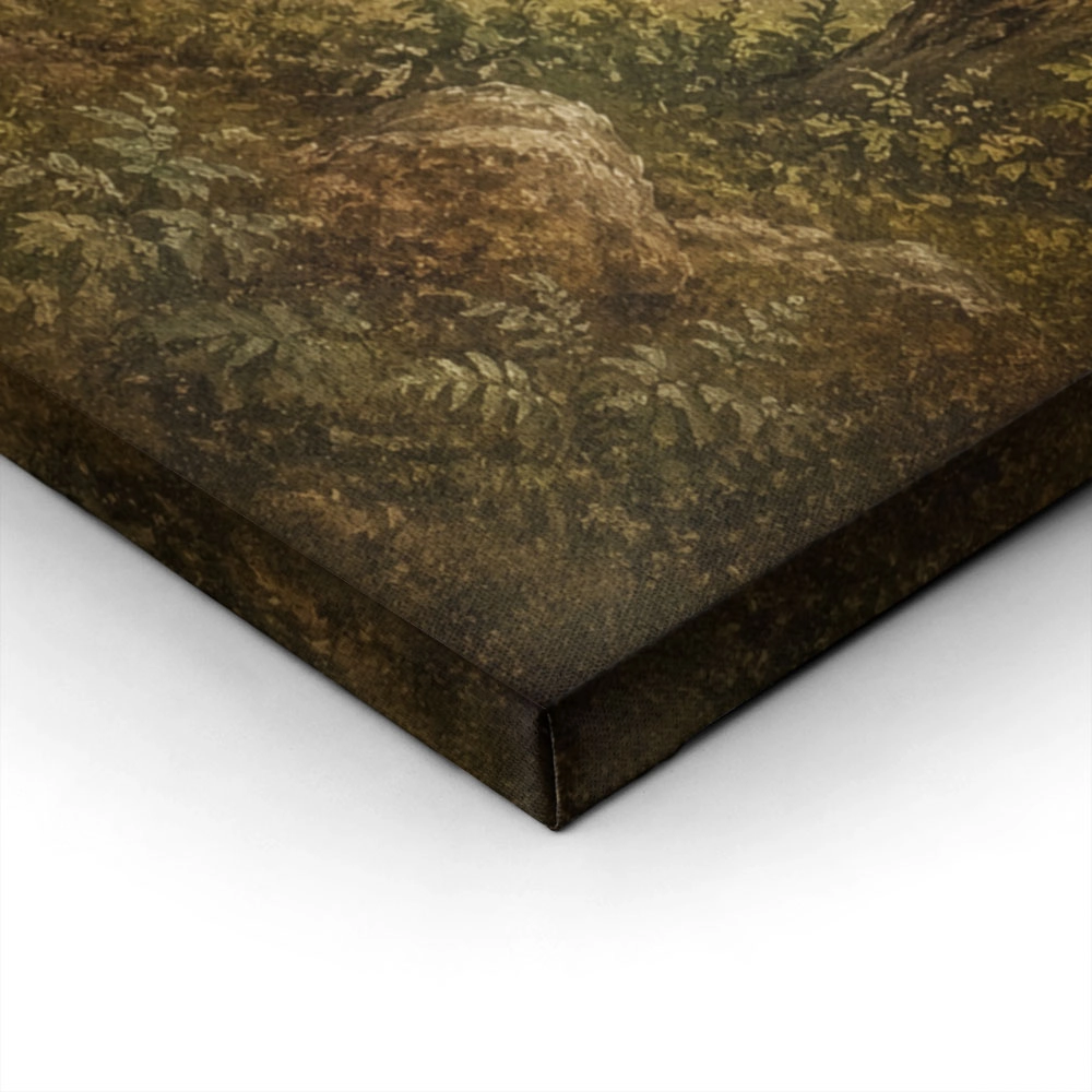 Πίνακας σε Καμβά VINTAGE DARK ACADEMIA FOREST PATH 2
