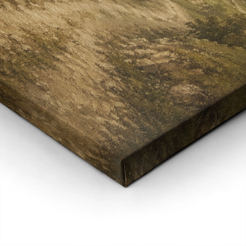 Πίνακας σε Καμβά VINTAGE DARK ACADEMIA FOREST PATH 4