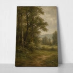 Πίνακας σε Καμβά VINTAGE DARK ACADEMIA FOREST PATH 5
