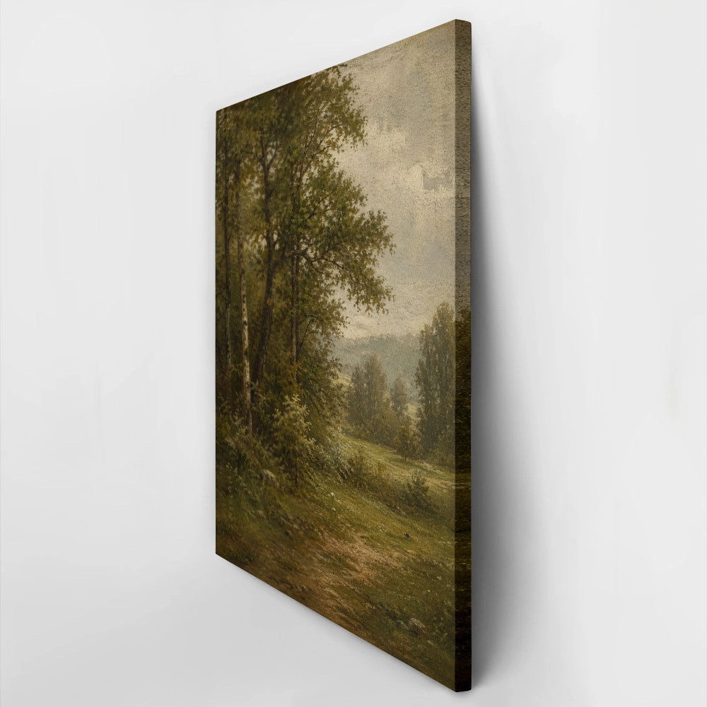 Πίνακας σε Καμβά VINTAGE DARK ACADEMIA FOREST PATH 5