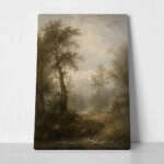 Πίνακας σε Καμβά VINTAGE DARK ACADEMIA FOREST PATH 6