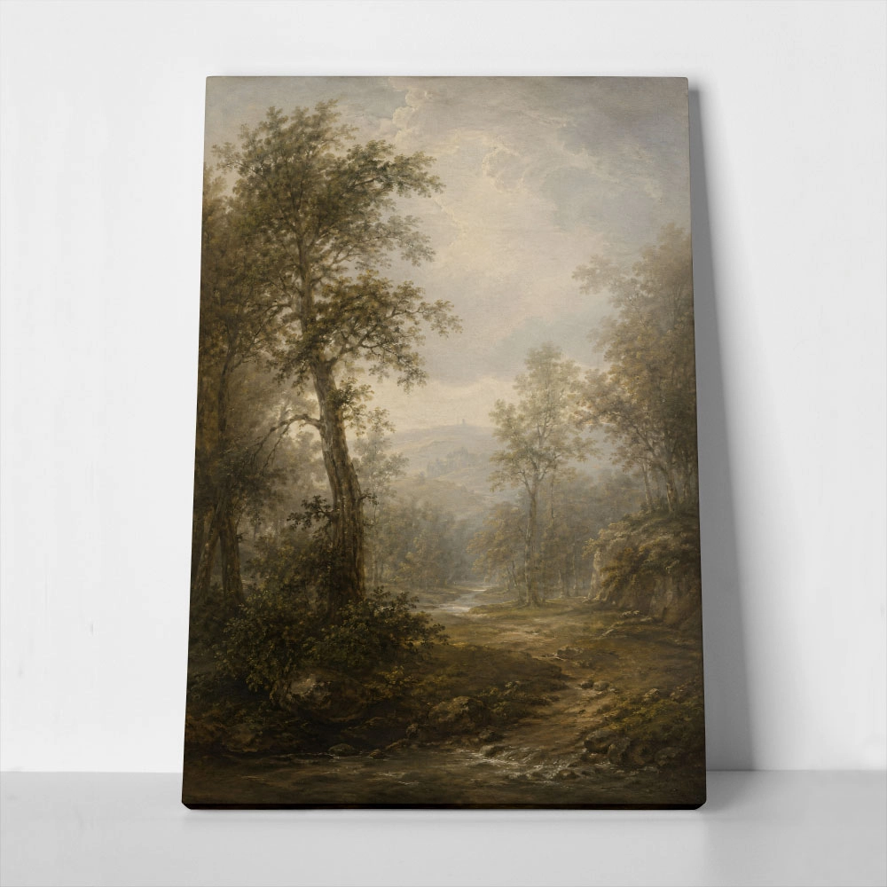 Πίνακας σε Καμβά VINTAGE DARK ACADEMIA FOREST PATH 6