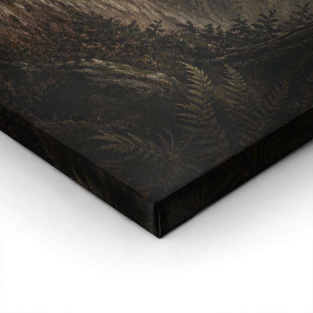 Πίνακας σε Καμβά VINTAGE DARK ACADEMIA FOREST PATH