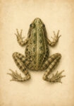 Πίνακας σε Καμβά VINTAGE DARK ACADEMIA FROG