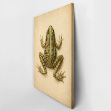 Πίνακας σε Καμβά VINTAGE DARK ACADEMIA FROG -  Sticky 2