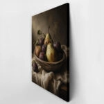 Πίνακας σε Καμβά VINTAGE DARK ACADEMIA FRUIT BOWL