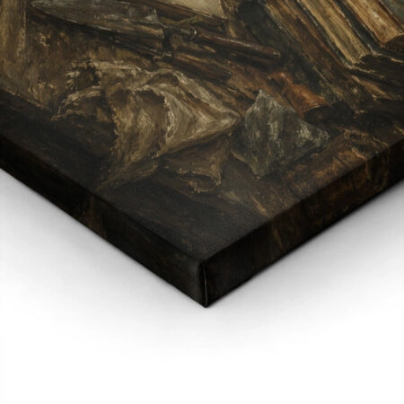 Πίνακας σε Καμβά VINTAGE DARK ACADEMIA GREENERY - Vintage Sticky 1