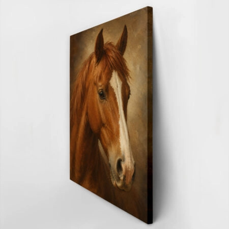 Πίνακας σε Καμβά VINTAGE DARK ACADEMIA HORSE 10 -  Sticky 2