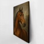 Πίνακας σε Καμβά VINTAGE DARK ACADEMIA HORSE 11