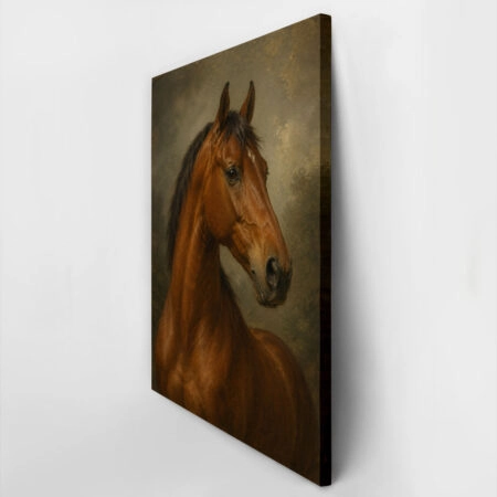 Πίνακας σε Καμβά VINTAGE DARK ACADEMIA HORSE 11 -  Sticky 2