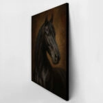 Πίνακας σε Καμβά VINTAGE DARK ACADEMIA HORSE 7