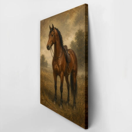 Πίνακας σε Καμβά VINTAGE DARK ACADEMIA HORSE 8 -  Sticky 2