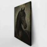 Πίνακας σε Καμβά VINTAGE DARK ACADEMIA HORSE 9