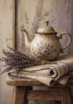 Πίνακας σε Καμβά VINTAGE DARK ACADEMIA LAVENDER