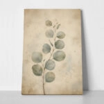 Πίνακας σε Καμβά VINTAGE DARK ACADEMIA LEAVES