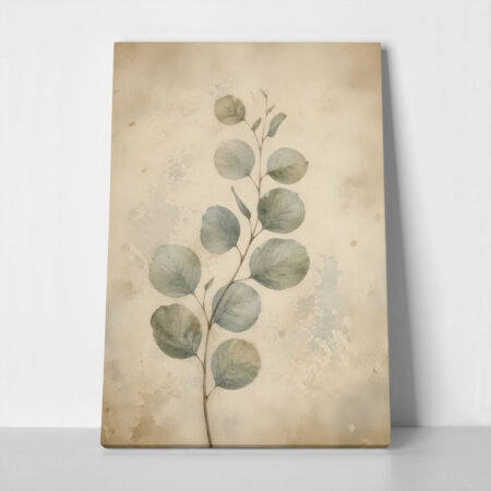 Πίνακας σε Καμβά VINTAGE DARK ACADEMIA LEAVES - Vintage