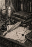 Πίνακας σε Καμβά VINTAGE DARK ACADEMIA LETTERS 2