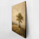 Πίνακας σε Καμβά VINTAGE DARK ACADEMIA LONE TREE 2