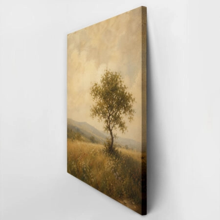 Πίνακας σε Καμβά VINTAGE DARK ACADEMIA LONE TREE 2 -  Sticky 2