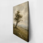 Πίνακας σε Καμβά VINTAGE DARK ACADEMIA LONE TREE 3
