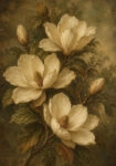 Πίνακας σε Καμβά VINTAGE DARK ACADEMIA PLANT 11