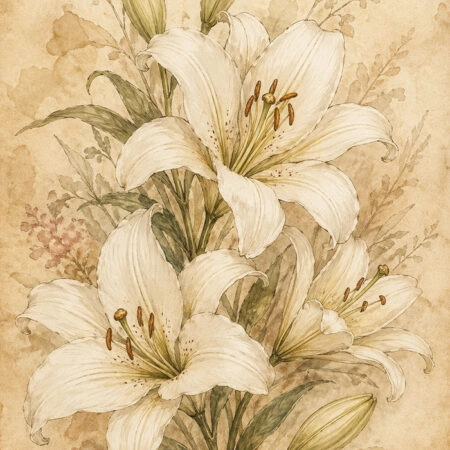Πίνακας σε Καμβά VINTAGE DARK ACADEMIA PLANT 13 -  Sticky 5