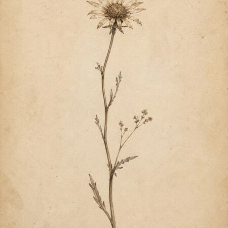 Πίνακας σε Καμβά VINTAGE DARK ACADEMIA PLANT 15 -  Sticky 5